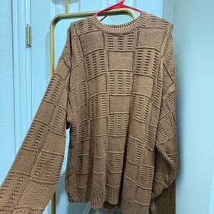 *VINTAGE* Liberty Textured Knit Sweater in Brown